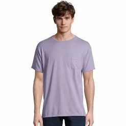 Men's Hanes® ComfortWash Garment-Dyed Pocket Pajama Tee New Railroad Gray -Hanes Shop unnamed file 1897