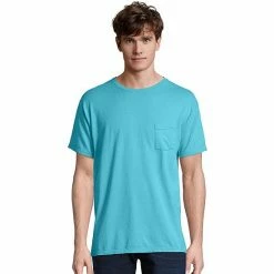 Men's Hanes® ComfortWash Garment-Dyed Pocket Pajama Tee New Railroad Gray -Hanes Shop unnamed file 1898