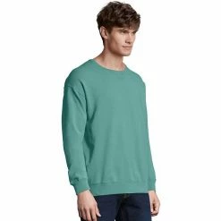 Men's Hanes® ComfortWash Garment-Dyed Fleece Sweatshirt Mint 2 Men's Hanes® ComfortWash Garment-Dyed Fleece Sweatshirt Mint -Hanes Shop unnamed file 1908