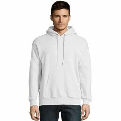 Men's Hanes® EcoSmart Fleece Pullover Hoodie Pale Pink