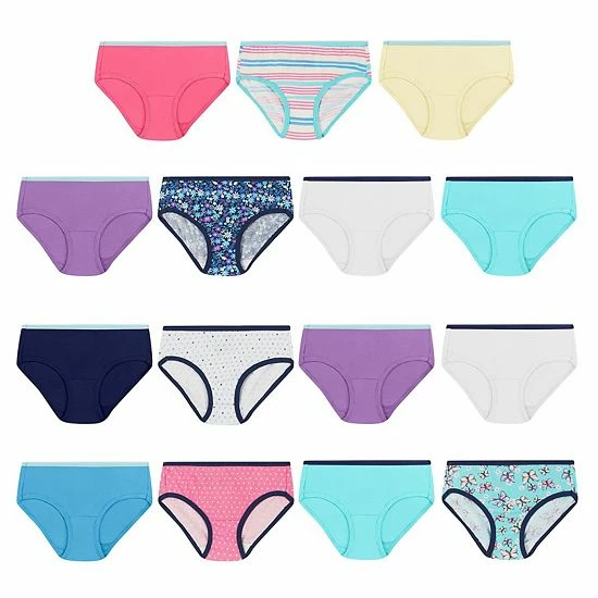 Girls Hanes Ultimate® Cotton Brief Panties 14+1 Bonus Pack Multi Girls Hanes Ultimate® Cotton Brief Panties 14+1 Bonus Pack Multi -Hanes Shop unnamed file 1941