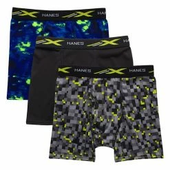 Boys 6-20 Hanes Ultimate® 3-Pack X-Temp® Cooling Boxer Briefs