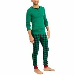 Men's Hanes Henley & Long John Pants Pajama Set Red -Hanes Shop unnamed file 2006