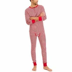 Men's Hanes Henley & Long John Pants Pajama Set Red -Hanes Shop unnamed file 2009