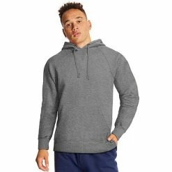 Men's Hanes French Terry Pullover Hoodie Black