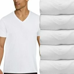 Men's Hanes Ultimate® 4 + 1 Bonus Pack X-Temp™ Mesh V-neck Tees