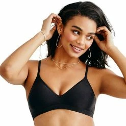Hanes Ultimate® Bra: Comfy Support Wire-Free T-Shirt Bra HU11 Nude Mini Stripe -Hanes Shop unnamed file 2095