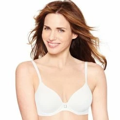 Hanes Ultimate® Bras: Soft Natural Lift T-Shirt Bra DHHU20 White Stripe