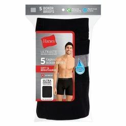 Men's Hanes Ultimate® 5-pack Exposed Waistband Boxer Brief Blue Navy Assorted -Hanes Shop unnamed file 27