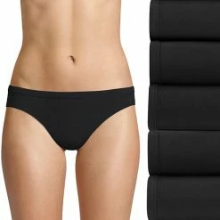 Women's Hanes® 5-Pack Ultimate Comfortsoft® Stretch Bikini Panty Set 42W5CS Fawn Asst