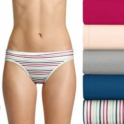 Women's Hanes® 5-Pack Ultimate Comfortsoft® Stretch Bikini Panty Set 42W5CS Fawn Asst -Hanes Shop unnamed file 288