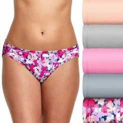 Women's Hanes® 5-Pack Ultimate Comfortsoft® Stretch Bikini Panty Set 42W5CS Fawn Asst -Hanes Shop unnamed file 292