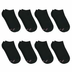 Women's Hanes Ultimate® Cool Comfort® 8-Pack Cushioned No-Show Socks Black -Hanes Shop unnamed file 318