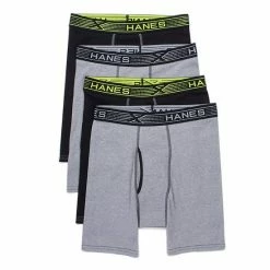 Men's Hanes® 4-pack Sport X-Temp Comfort Boxer Briefs Black Gray 2 Men's Hanes® 4-pack Sport X-Temp Comfort Boxer Briefs Black Gray -Hanes Shop unnamed file 344