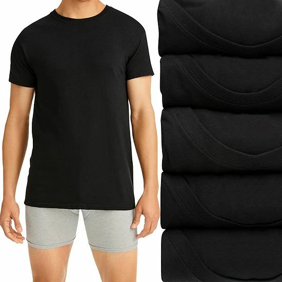 Men's Hanes Ultimate® Comfort Fit Stretch 4-Pack + 1 Bonus Crewneck Tees White Men's Hanes Ultimate® Comfort Fit Stretch 4-Pack + 1 Bonus Crewneck Tees White -Hanes Shop unnamed file 366