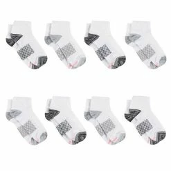 Women's Hanes Ultimate® Cool Comfort® 8-Pack Breathable Ankle Socks HWUBA8 White -Hanes Shop unnamed file 370