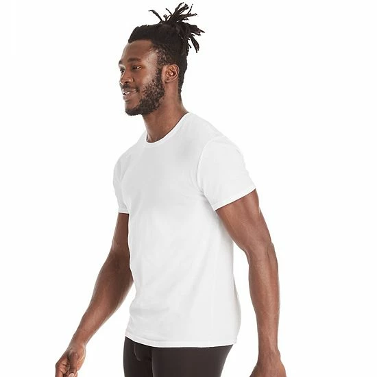Men's Hanes Ultimate® 4-Pack Comfort-Fit Stretch Crewneck Tees White Men's Hanes Ultimate® 4-Pack Comfort-Fit Stretch Crewneck Tees White -Hanes Shop unnamed file 372
