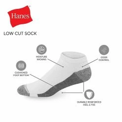 Men's Hanes Ultimate® 8-pack X-Temp Ultra Cushion Low-Cut Socks Grey Marl 10 Men's Hanes Ultimate® 8-pack X-Temp Ultra Cushion Low-Cut Socks Grey Marl -Hanes Shop unnamed file 388