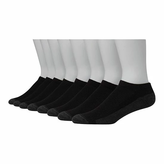 Men's Hanes Ultimate® 8-pack X-Temp Ultra Cushion Low-Cut Socks Grey Marl 5 Men's Hanes Ultimate® 8-pack X-Temp Ultra Cushion Low-Cut Socks Grey Marl - Image 5