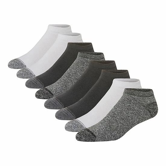 Men's Hanes Ultimate® 8-pack X-Temp Ultra Cushion Low-Cut Socks Grey Marl 7 Men's Hanes Ultimate® 8-pack X-Temp Ultra Cushion Low-Cut Socks Grey Marl - Image 7
