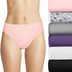 Women's Hanes Ultimate® 6-Pack Breathable Cotton Hi Cut Panty 43H6CC Nude Asst -Hanes Shop unnamed file 414