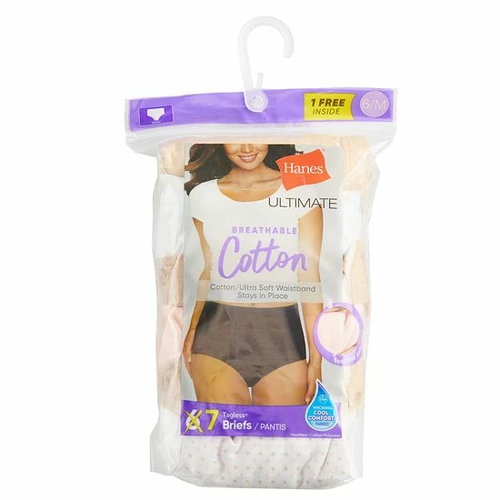 Women's Hanes Ultimate® 7-Pack Breathable Cotton Brief Panty 40HE7C Nude Asst Women's Hanes Ultimate® 7-Pack Breathable Cotton Brief Panty 40HE7C Nude Asst -Hanes Shop unnamed file 429
