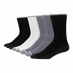 Men's Hanes Ultimate® 8-Pack X-Temp Ultra Cushion Crew Socks Black