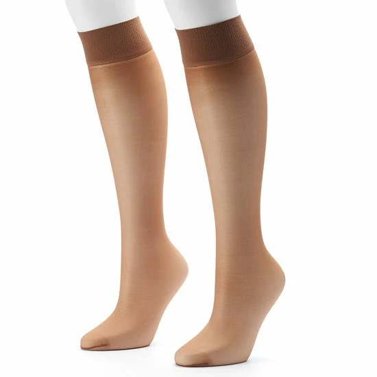 Hanes® Alive 2-pk. Full Support Knee-High Pantyhose 0A446 Jet Hanes® Alive 2-pk. Full Support Knee-High Pantyhose 0A446 Jet -Hanes Shop unnamed file 501