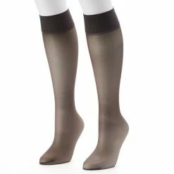 Hanes® Alive 2-pk. Full Support Knee-High Pantyhose 0A446 Jet 2 Hanes® Alive 2-pk. Full Support Knee-High Pantyhose 0A446 Jet -Hanes Shop unnamed file 502