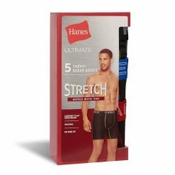 Men's Hanes Ultimate® 5-Pack Stretch Boxer Brief Black -Hanes Shop unnamed file 569