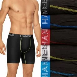 Men's Hanes Ultimate® 5-Pack Stretch Boxer Brief Black -Hanes Shop unnamed file 571