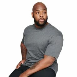 Big & Tall Hanes® Beefy-T Tee Charcoal Heather -Hanes Shop unnamed file 600