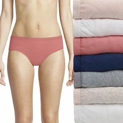 Women's Hanes Ultimate® 6+1 Bonus Pack Cotton Hipster Panty Set 41H7CC Blue Berry Navy Daisy -Hanes Shop unnamed file 637