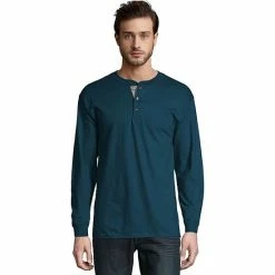 Men's Hanes® Beefy Heavyweight Henley Mulled Berry -Hanes Shop unnamed file 650