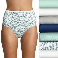 Women's Hanes Ultimate® 6+1 Bonus Pack Cotton Brief Panty Set 40H7CC Light Buff -Hanes Shop unnamed file 662