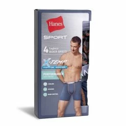 Men's Hanes® 4-pack Sport X-Temp 2.0 Performance Boxer Briefs Blue Print Assorted -Hanes Shop unnamed file 681