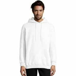 Men's Hanes Ultimate® Fleece Pullover Hoodie Black -Hanes Shop unnamed file 698