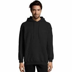 Men's Hanes Ultimate® Fleece Pullover Hoodie Black -Hanes Shop unnamed file 700