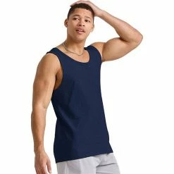 Men's Hanes Originals Tri-blend Tank Blue Jay Pe Heather -Hanes Shop unnamed file 730