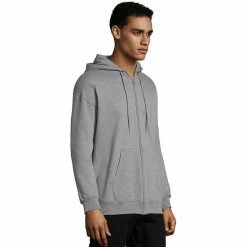 Men's Hanes Ultimate® Fleece Full-Zip Hoodie Dark Chocolate -Hanes Shop unnamed file 741