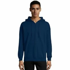 Men's Hanes Ultimate® Fleece Full-Zip Hoodie Dark Chocolate -Hanes Shop unnamed file 746