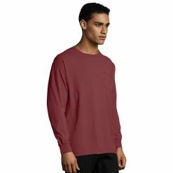 Men's Hanes® ComfortWash Garment-Dyed Pocket Pajama Tee Black -Hanes Shop unnamed file 753