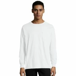 Men's Hanes® ComfortWash Garment-Dyed Pocket Pajama Tee Black -Hanes Shop unnamed file 763