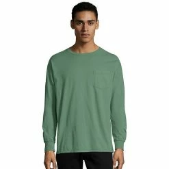 Men's Hanes® ComfortWash Garment-Dyed Pocket Pajama Tee Black -Hanes Shop unnamed file 765