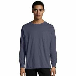 Men's Hanes® ComfortWash Garment-Dyed Pocket Pajama Tee Black -Hanes Shop unnamed file 770