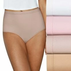Women's Hanes® Pure Organic Cotton 4-pk. Full Brief Panty Set 44HOC4 Lilac Blue Grey -Hanes Shop unnamed file 820