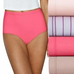 Women's Hanes® Pure Organic Cotton 4-pk. Full Brief Panty Set 44HOC4 Lilac Blue Grey -Hanes Shop unnamed file 822