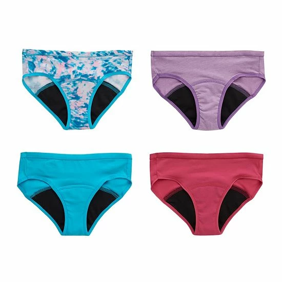 Girls Hanes Ultimate® 4-Pack Comfort Period Hipster Panties Girls Hanes Ultimate® 4-Pack Comfort Period Hipster Panties -Hanes Shop unnamed file 879