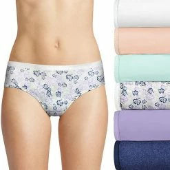 Women's Hanes Ultimate® 6-Pack Breathable Cotton Hipster Panty 41H6CC White Asst -Hanes Shop unnamed file 887