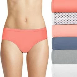 Women's Hanes Ultimate® 6-Pack Breathable Cotton Hipster Panty 41H6CC White Asst -Hanes Shop unnamed file 890